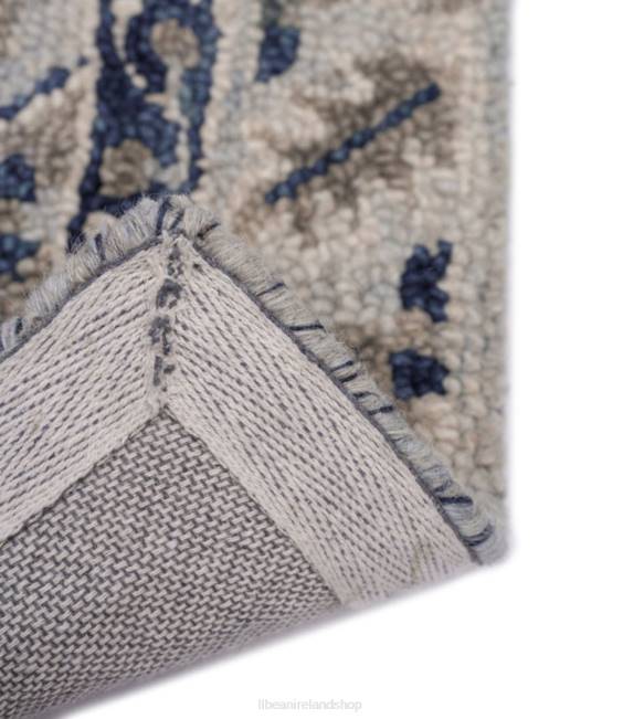 LLBean Diamond Floral Wool Tufted Rug Unisex J46J2869 Home Goods Ink