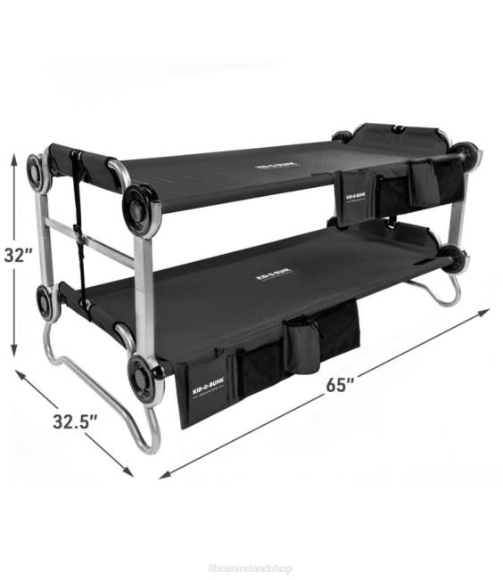 LLBean Disc-O-Bed O-Bunk with Organizer Unisex J46J1555 Outdoor Equipment Black