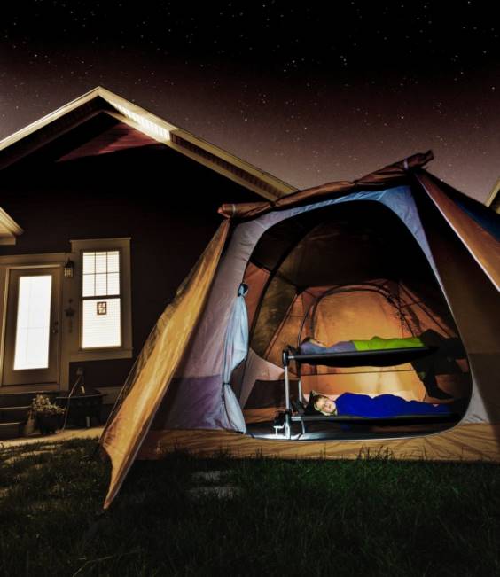 LLBean Disc-O-Bed O-Bunk with Organizer Unisex J46J3999 Outdoor Equipment Teal Blue