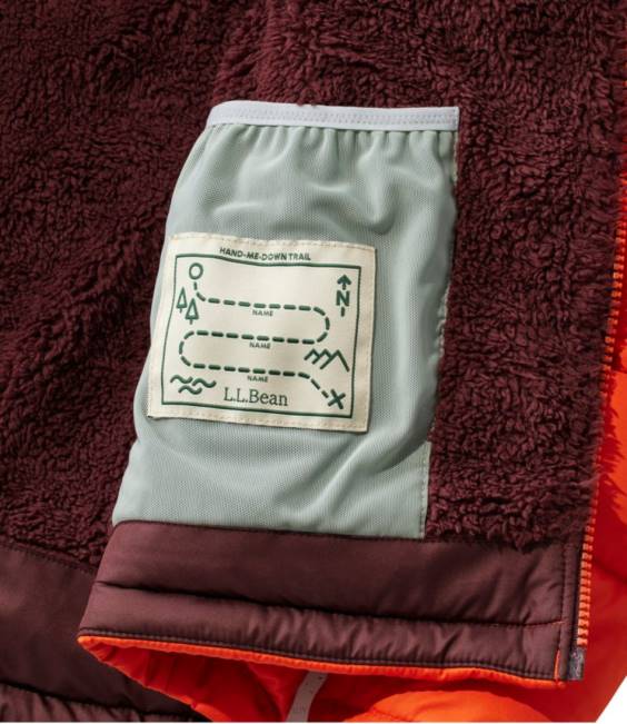 LLBean Down Jacket Kids J46J6081 Outerwear Pink Berry