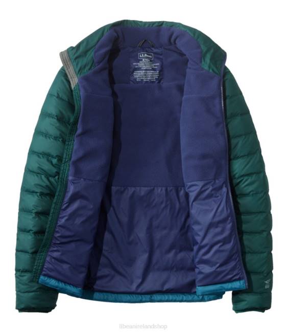 LLBean Down Jacket Men J46J5133 Outerwear Fatigue Green/Deep Balsam