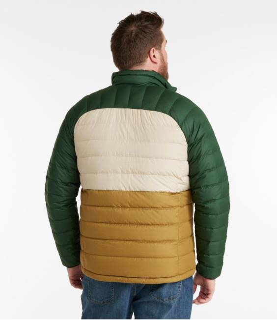 LLBean Down Jacket Men J46J922 Outerwear Burgundy/Nautical Navy