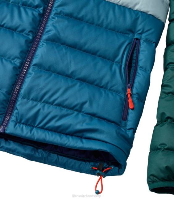 LLBean Down Jacket Men J46J922 Outerwear Burgundy/Nautical Navy