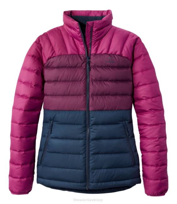 LLBean Down Jacket Women J46J5125 Outerwear Nautical Navy/Sugarplum