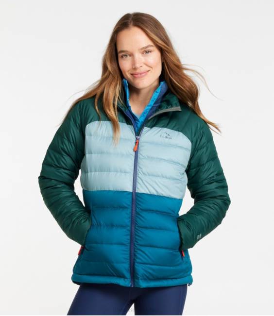 LLBean Down Jacket Women J46J6070 Outerwear Vintage Indigo/Mineral Blue