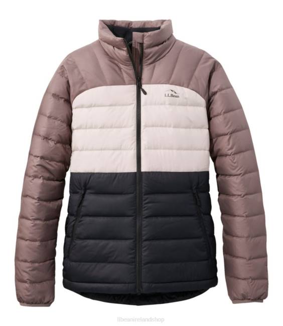 LLBean Down Jacket Women J46J896 Outerwear Black/Taupe Brown