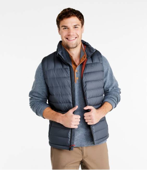 LLBean Down Vest Men J46J4946 Outerwear Gunmetal Gray