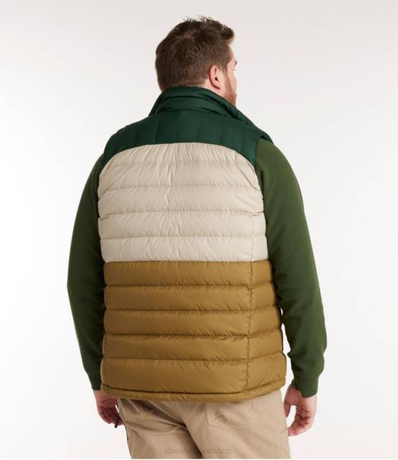 LLBean Down Vest Men J46J639 Outerwear Fatigue Green/Deep Balsam