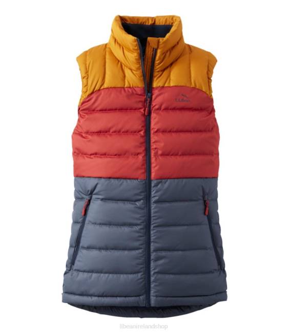 LLBean Down Vest Women J46J918 Outerwear Nautical Navy/Bright Bronze