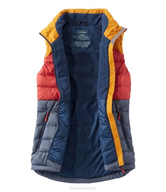 LLBean Down Vest Women J46J918 Outerwear Nautical Navy/Bright Bronze