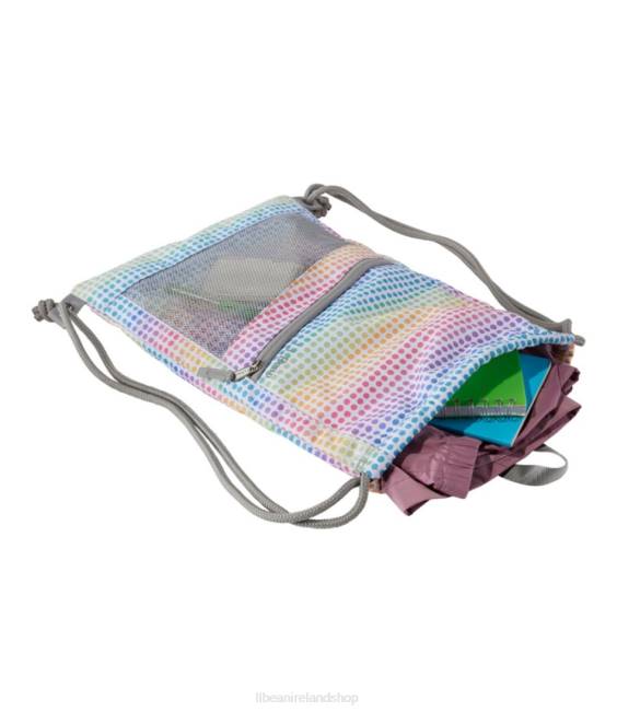 LLBean Drawstring Cinch Pack Print Unisex J46J2409 Accessories Periwinkle Sky Chevron