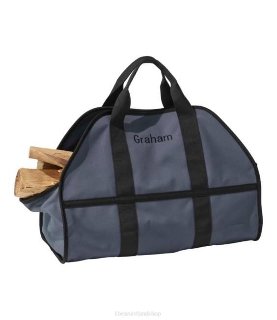 LLBean Dura-Tough Standing Log Carrier Unisex J46J5608 Home Decor Gunmetal Gray
