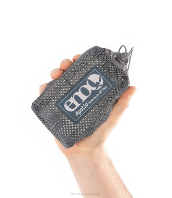 LLBean ENO Apollo Hammock Straps Unisex J46J1605 Camping Furniture Gray/Charcoal