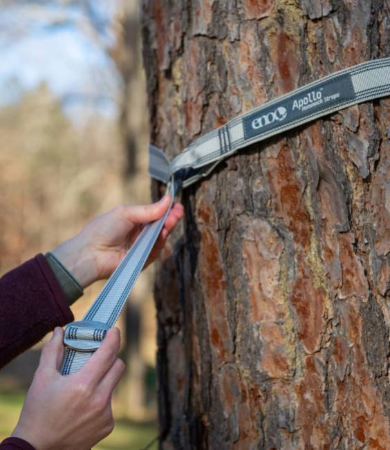 LLBean ENO Apollo Hammock Straps Unisex J46J1605 Camping Furniture Gray/Charcoal