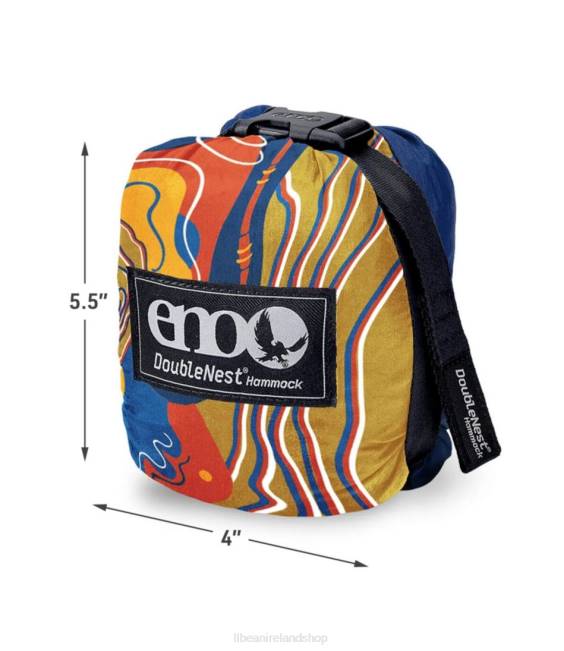 LLBean ENO DoubleNest Hammock Giveback Unisex J46J1724 Camping Furniture TOPO ATC/Emerald