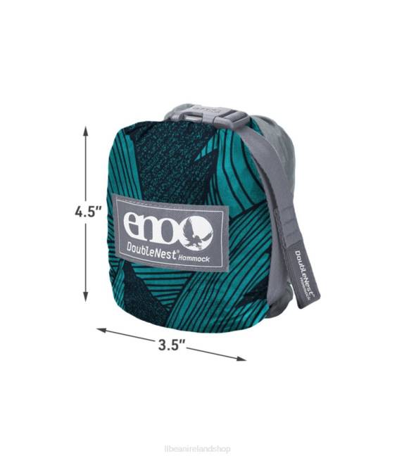 LLBean ENO DoubleNest Hammock Print Unisex J46J4023 Camping Furniture Fade/Seaglass