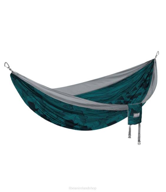 LLBean ENO DoubleNest Hammock Print Unisex J46J6160 Camping Furniture Mountains to Sea/Grey