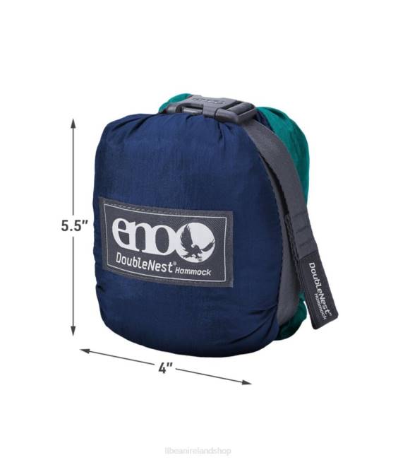 LLBean ENO DoubleNest Hammock Unisex J46J1480 Camping Furniture Seafoam/Grey