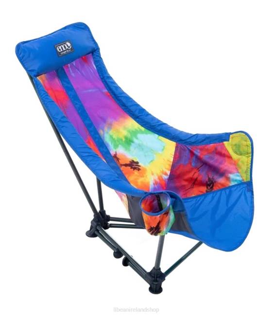 LLBean ENO Lounger DL Chair Print Unisex J46J1649 Camping Furniture Tie Dye/Royal