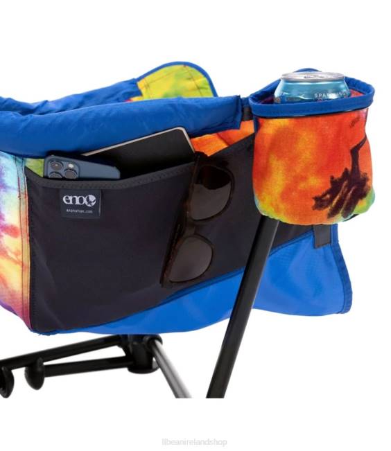 LLBean ENO Lounger DL Chair Print Unisex J46J1649 Camping Furniture Tie Dye/Royal