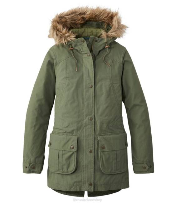 LLBean East End Parka Women J46J3686 Outerwear Deep Olive