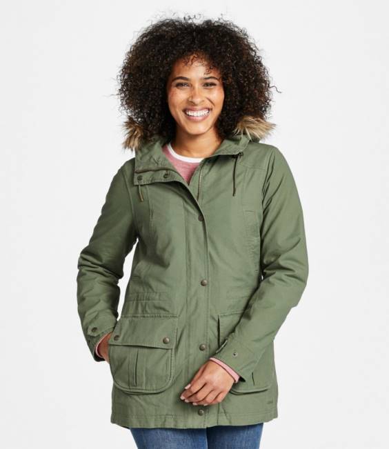 LLBean East End Parka Women J46J925 Outerwear Burgundy