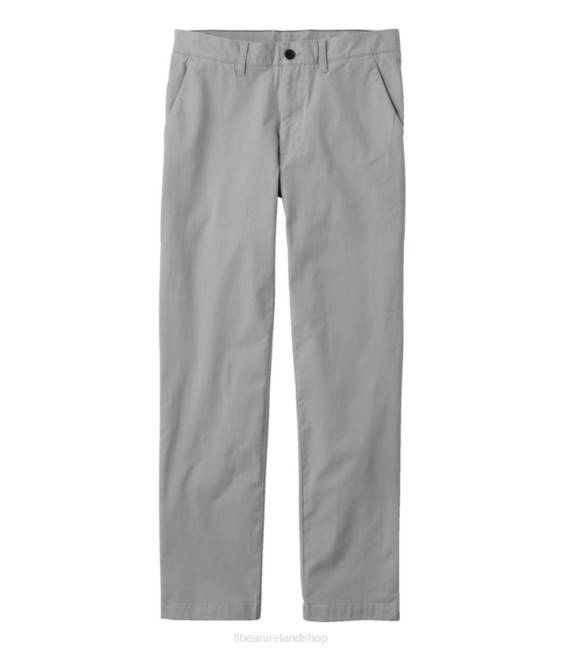 LLBean Easy-Care Stretch Chinos Men J46J5745 Clothing Quarry Gray