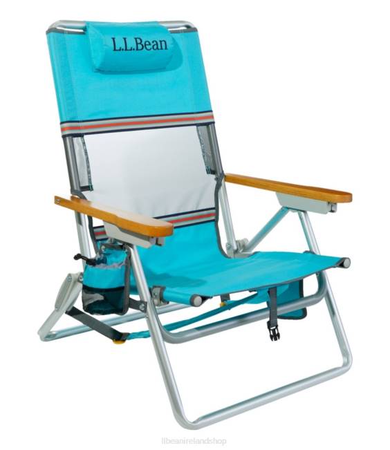 LLBean Easy Comfort Beach Chair Unisex J46J3943 Camping Furniture Sea Aqua