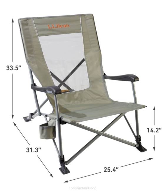 LLBean Easy Comfort Camp Chair Unisex J46J3978 Camping Furniture Dark Graphite