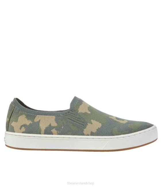 LLBean Eco Bay Knit Sneakers Women J46J5179 Footwear Deep Moss Camo