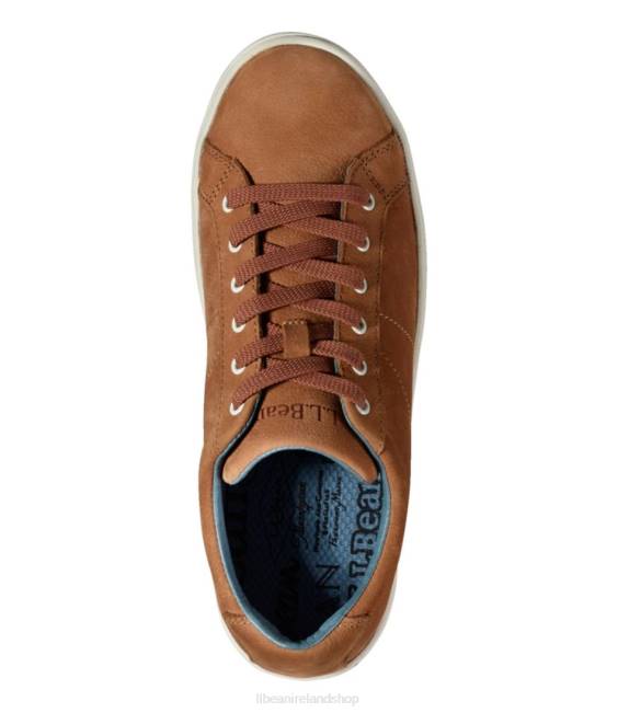 LLBean Eco Bay Leather Oxfords Women J46J999 Footwear Light Coffee/Slate Blue