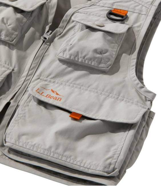LLBean Emerger Fishing Vest Kids J46J907 Outerwear Anchor Gray
