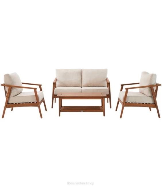 LLBean Eucalyptus 4-Piece Patio Set Unisex J46J2857 Home Goods Natural