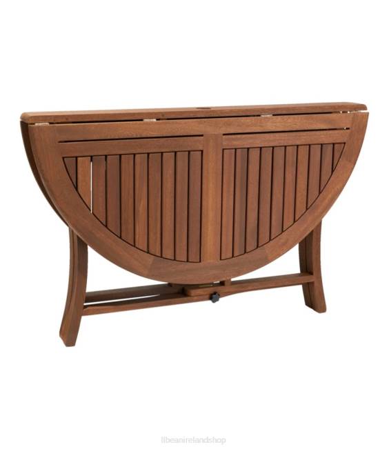 LLBean Eucalyptus Folding Table Unisex J46J2808 Backyard  Patio Natural