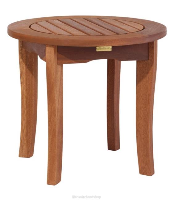LLBean Eucalyptus Round Side Table Unisex J46J2695 Backyard  Patio Natural