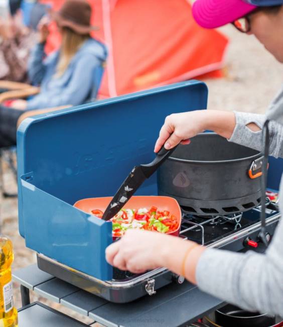 LLBean Eureka Ignite Plus Camp Stove Unisex J46J1577 Camping Kitchen Mediterranean Blue