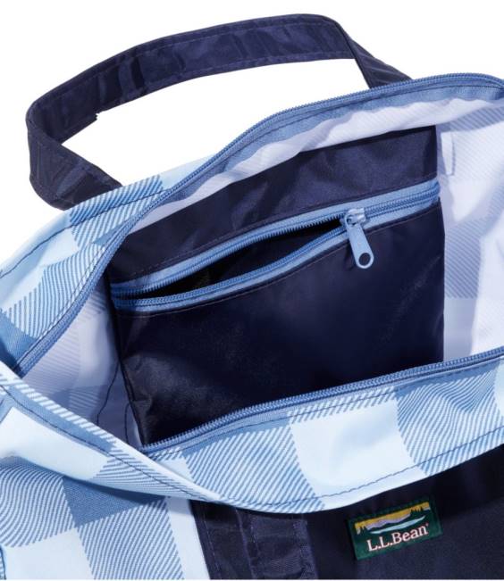 LLBean Everyday Lightweight Tote Plaid Unisex J46J5414 Accessories Apple Cinnamon Katahdin Logo