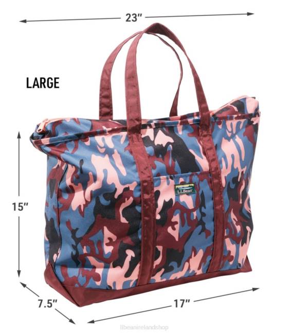 LLBean Everyday Lightweight Tote Print Unisex J46J2386 Accessories Warm Coral Camo