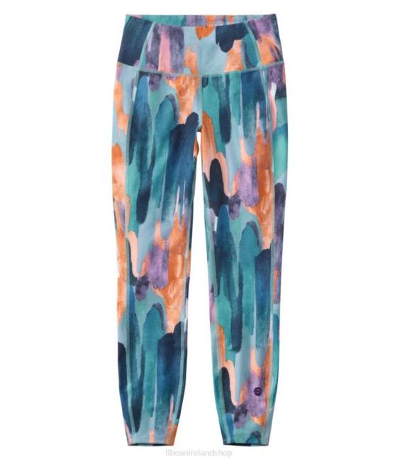 LLBean Everyday Performance 7/8 Leggings Women J46J4953 Clothing Carbon Navy Paintbrush Camo