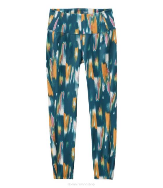 LLBean Everyday Performance 7/8 Leggings Women J46J539 Clothing Dark Teal Blue Camo