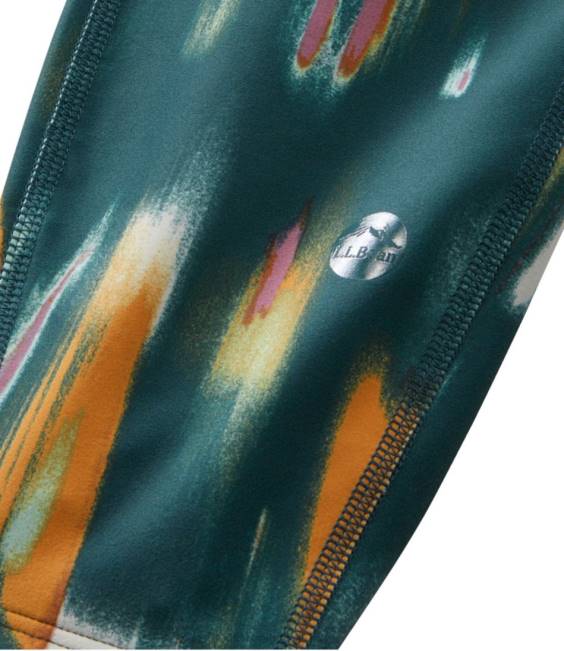 LLBean Everyday Performance 7/8 Leggings Women J46J539 Clothing Dark Teal Blue Camo