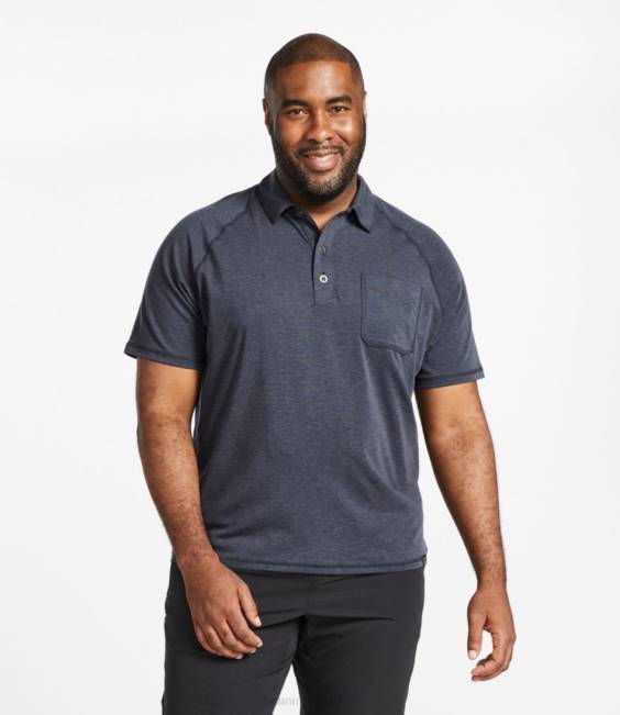 LLBean Everyday SunSmart Polo Men J46J228 Clothing Carbon Navy