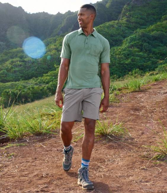 LLBean Everyday SunSmart Polo Men J46J6940 Clothing Sea Green