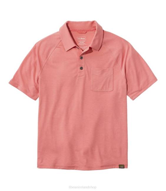 LLBean Everyday SunSmart Polo Men J46J7185 Clothing Mineral Red