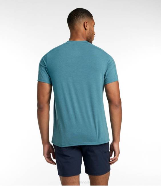 LLBean Everyday SunSmart Tee Men J46J407 Clothing Steel Blue/National Parks
