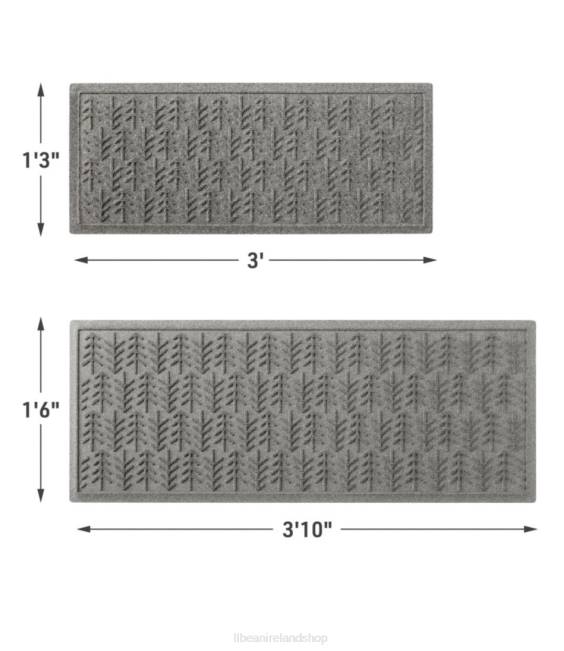 LLBean Everyspace Recycled Waterhog Boot Mat Trees Unisex J46J5581 Home Goods Bluestone