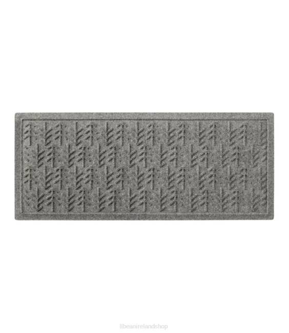 LLBean Everyspace Recycled Waterhog Boot Mat Trees Unisex J46J6343 Home Goods Medium Gray