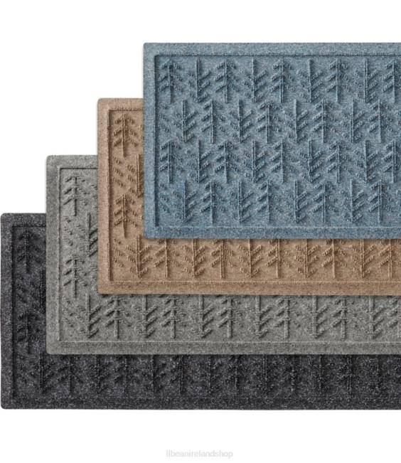 LLBean Everyspace Recycled Waterhog Boot Mat Trees Unisex J46J6343 Home Goods Medium Gray