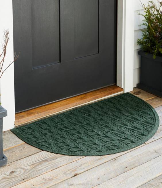 LLBean Everyspace Recycled Waterhog Doormat Crescent Trees Unisex J46J7146 Home Goods Blue