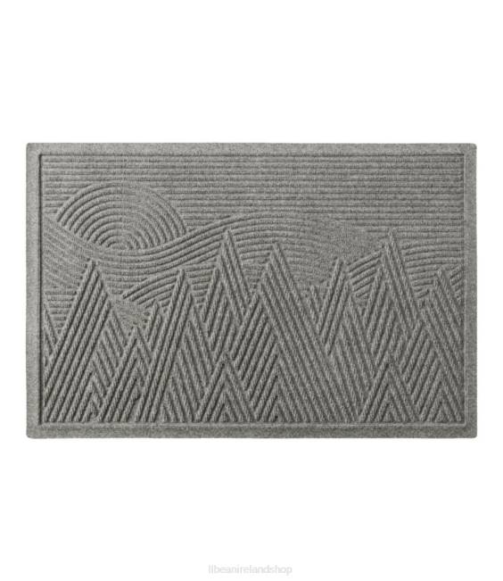 LLBean Everyspace Recycled Waterhog Doormat Mountain Scene Unisex J46J6268 Home Goods Medium Gray
